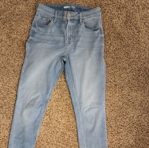 Old Navy Rockstar super skinny high rise 24/7 sculpt size 2 light blue